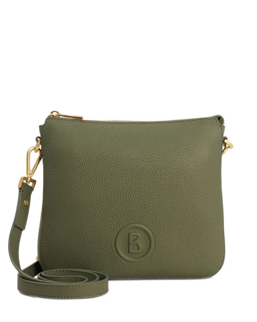 Bogner Green Bozen Hedwig Leather Crossbody Bag
