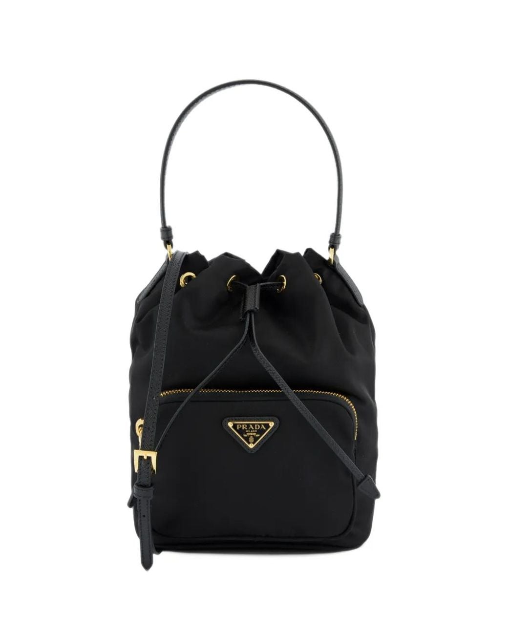 Prada Black Duet Re-Nylon Bucket Bag
