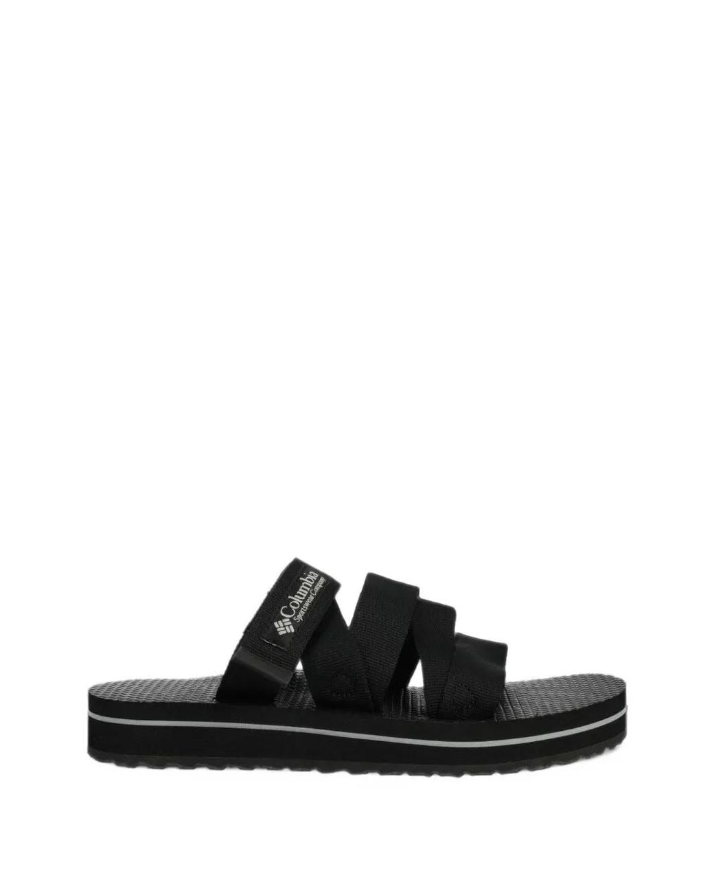 Columbia Black Alava Touch-Strap Slides