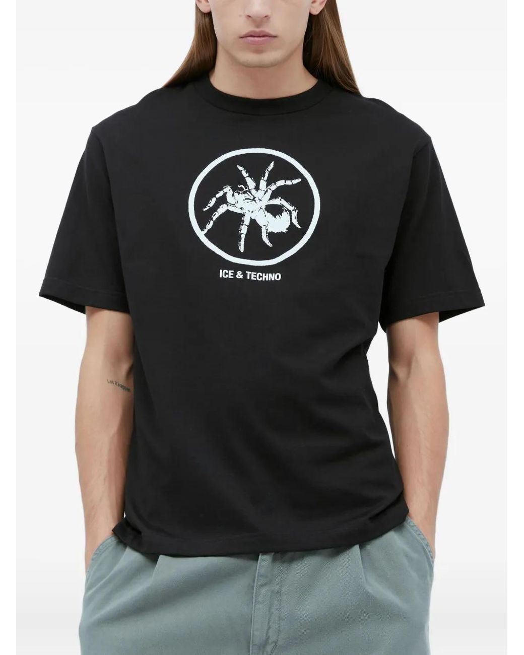Ice & Techno Black Spider T-Shirt for men