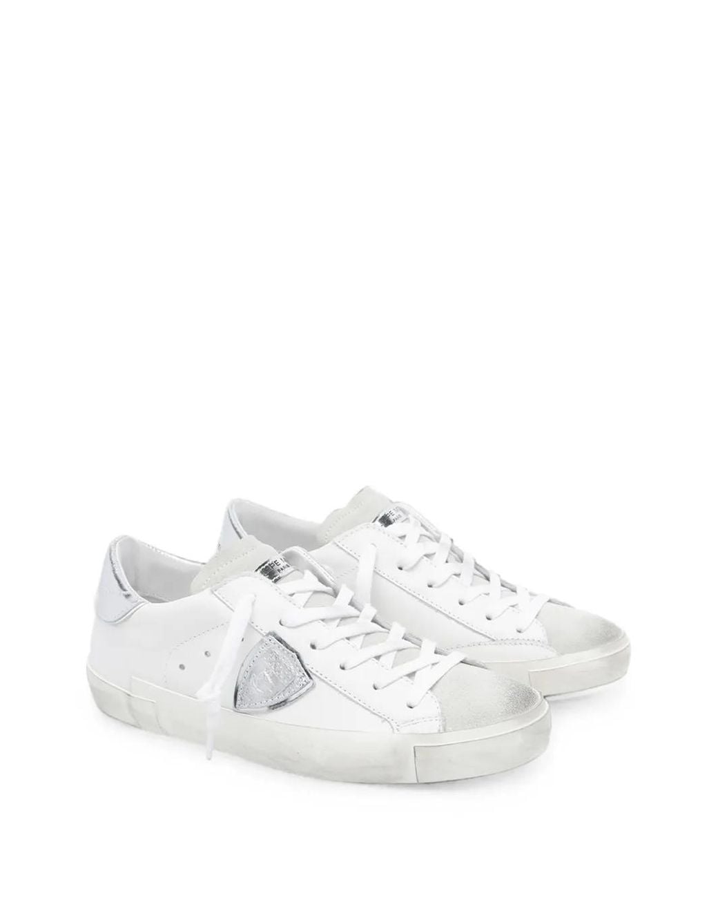 Philippe Model White Baskets Prsx En Cuir