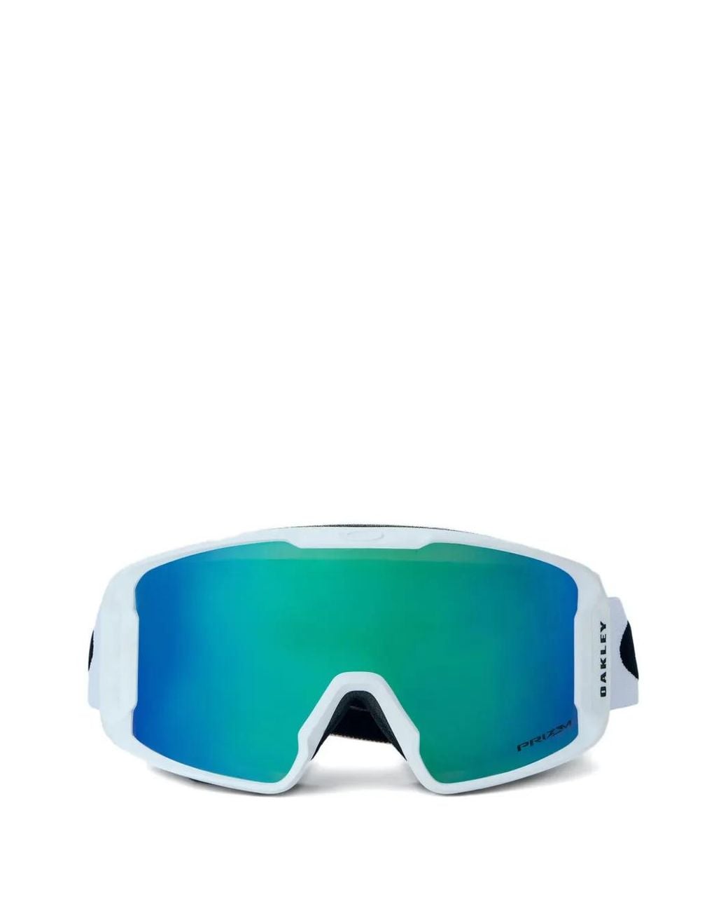 Oakley Blue Mirrored-Lens Logo-Print Goggles