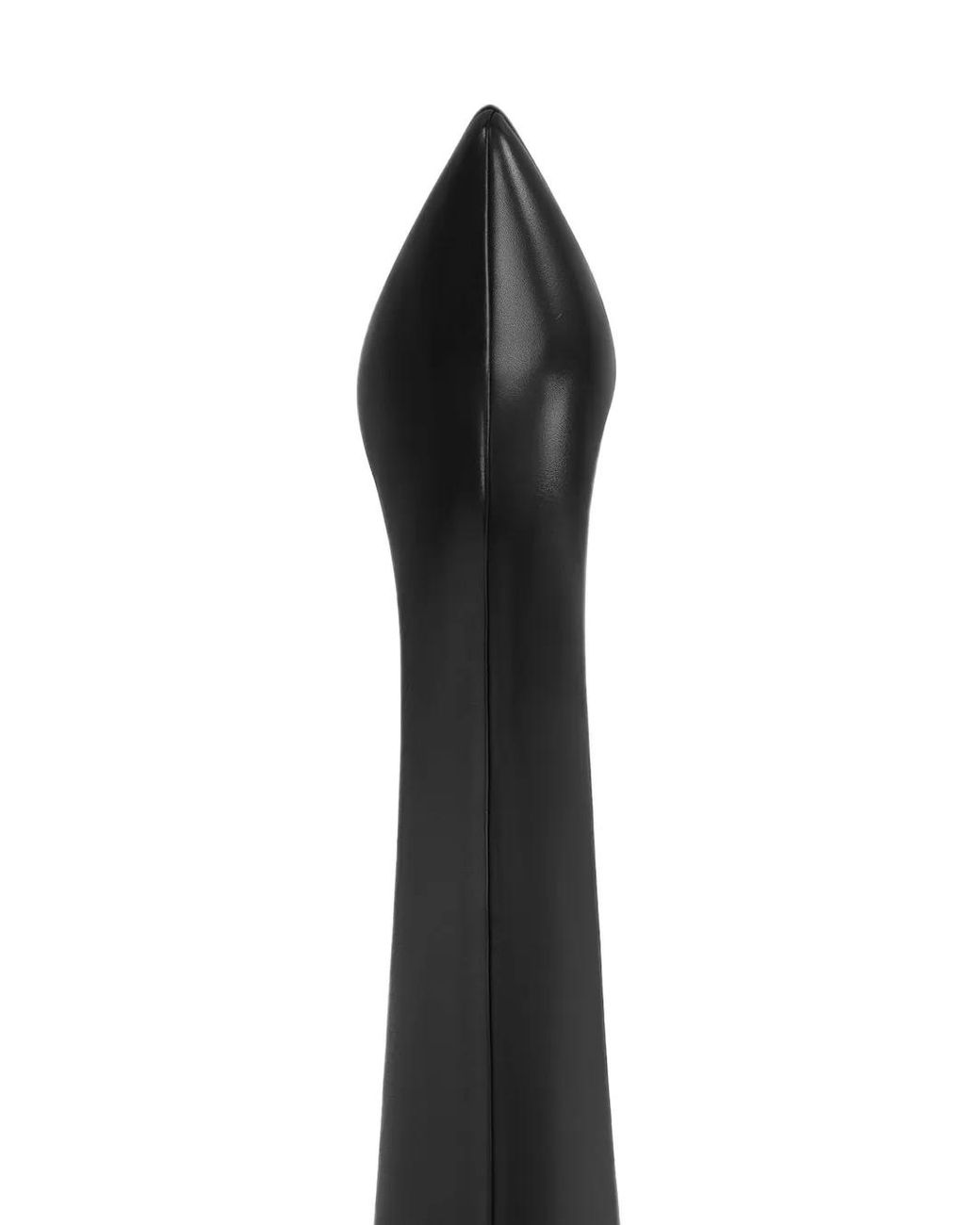 POTAMY Black Point-Toe Knee-High Boots