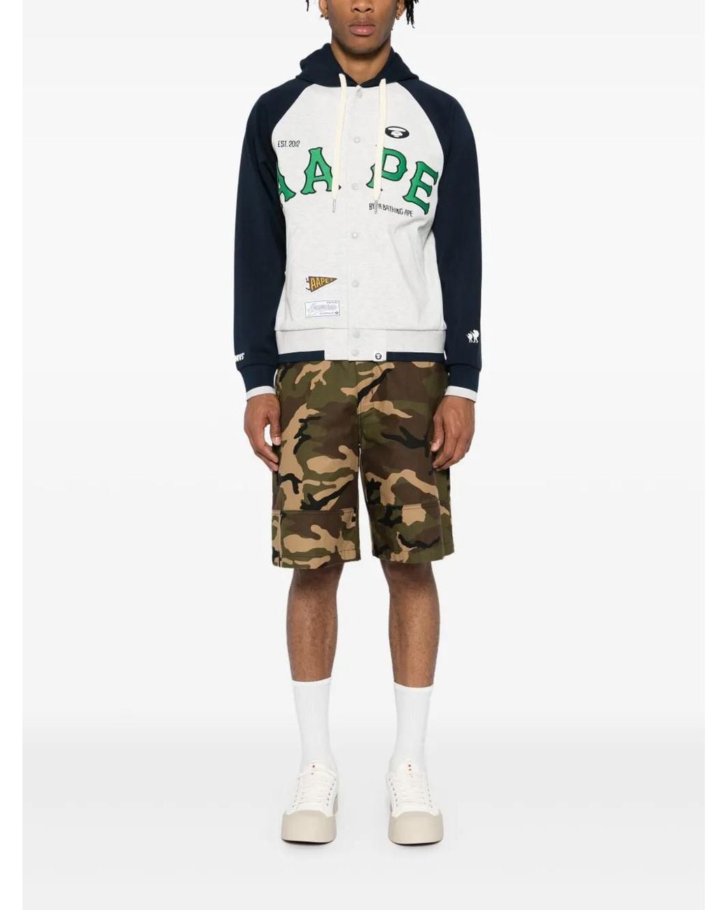 Aape By A Bathing Ape Blue Patched Jacket for men