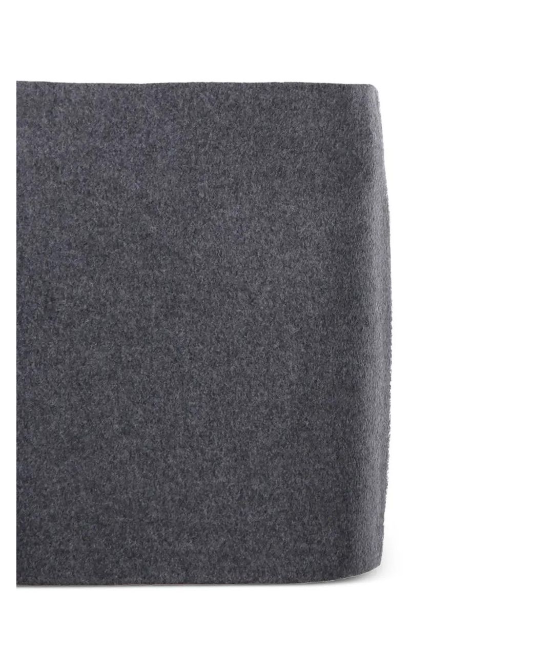 Sportmax Gray Darted Wool Skirt