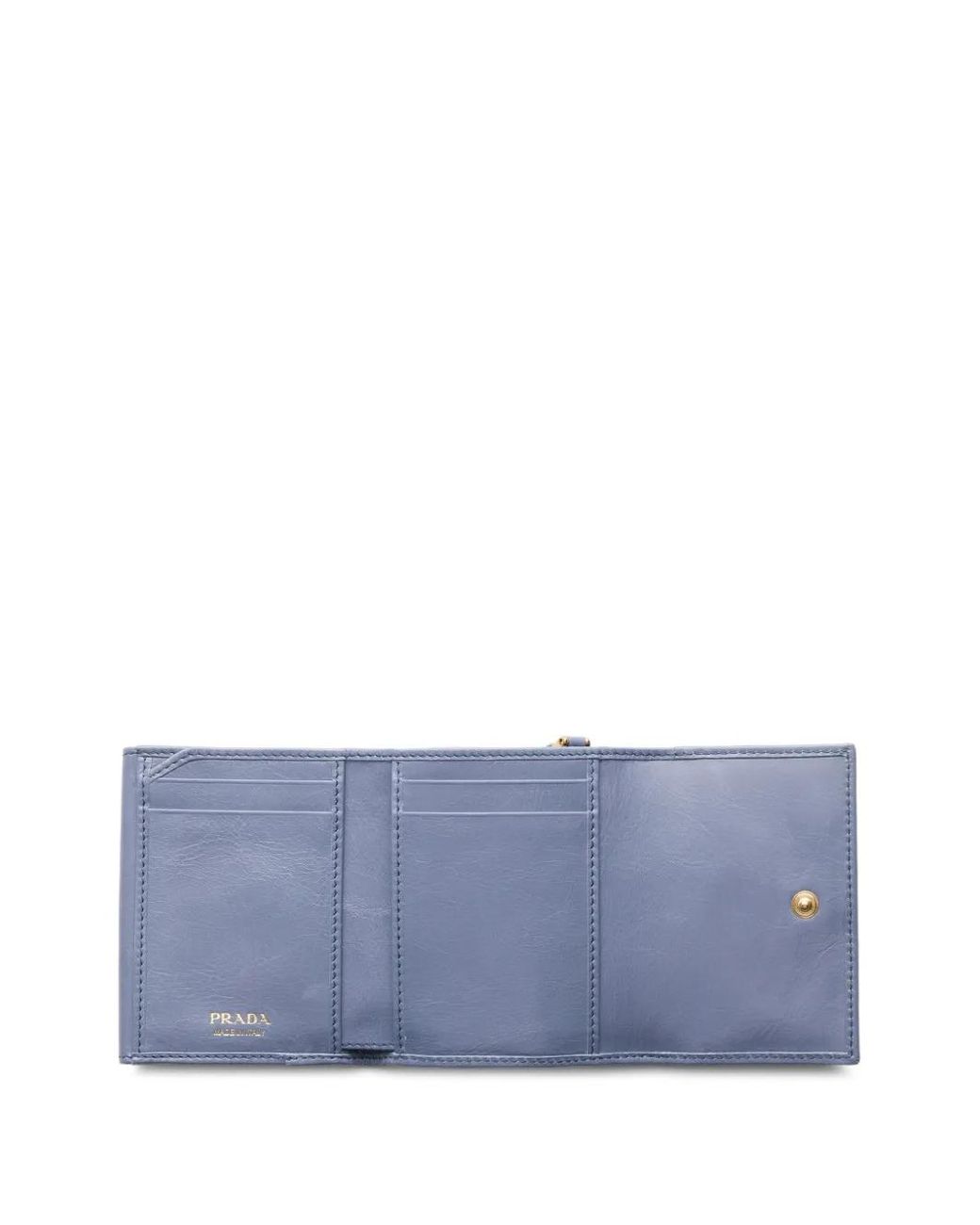 Prada Blue Small Leather Wallet