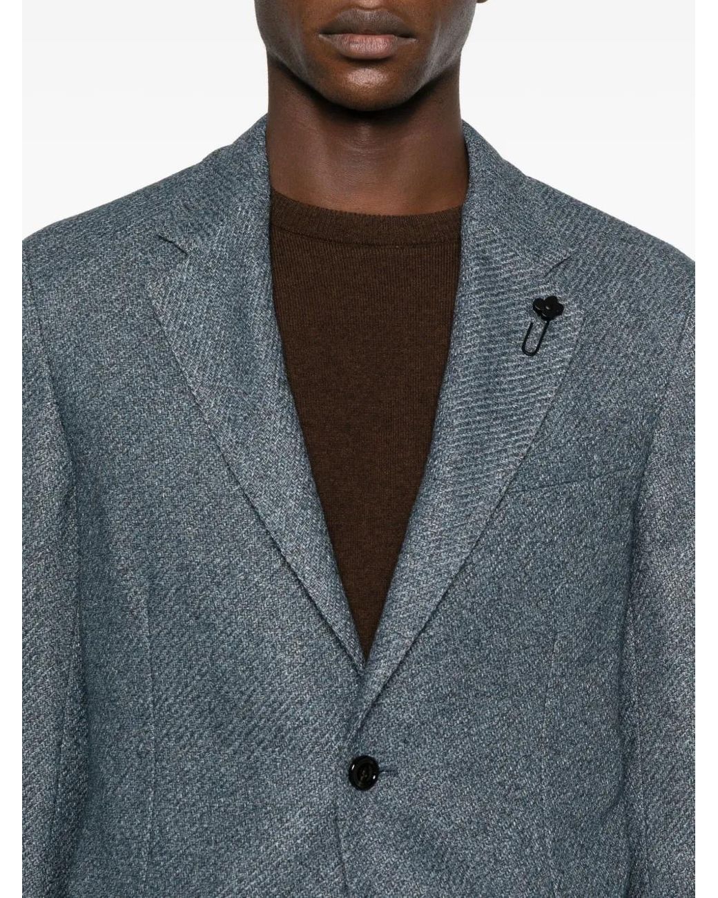 Blazer Con Botones Lardini de hombre de color Blue
