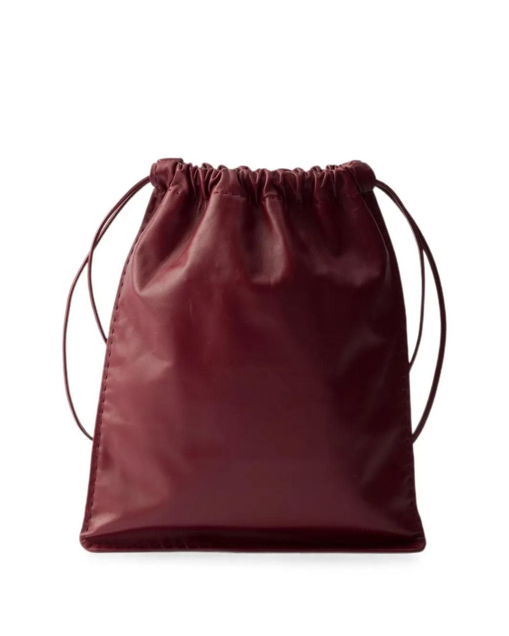 Prada Red Wish Nappa Leather Pouch