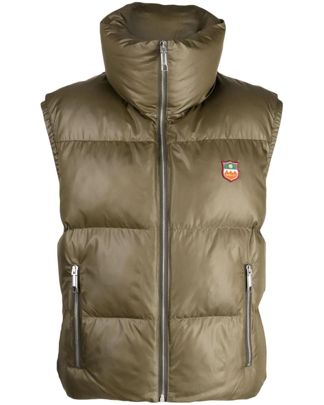 Bally Bodywarmer Met Trechterhals in het Green voor heren