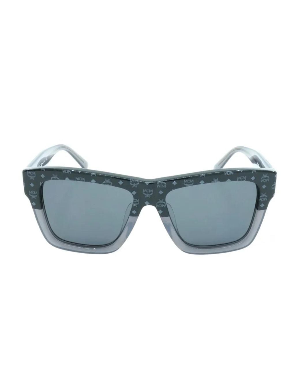 MCM Blue Logo Square Sunglasses for men