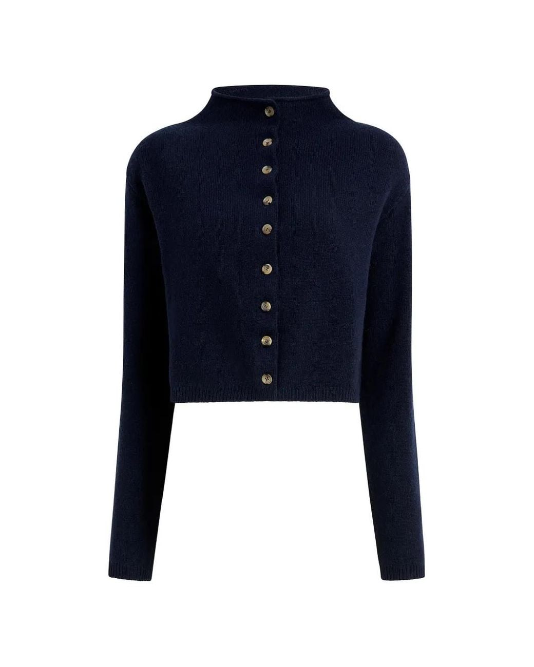 Khaite Blue Cardigan Annora En Marine De Minuit