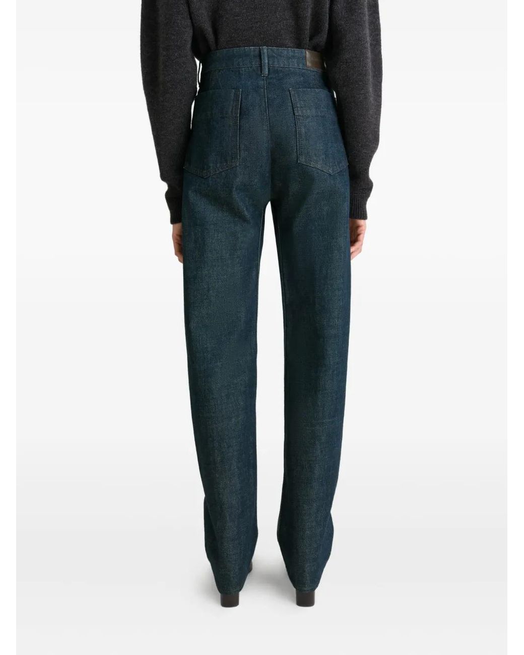 Lemaire Blue Twisted Five-Pocket Jeans