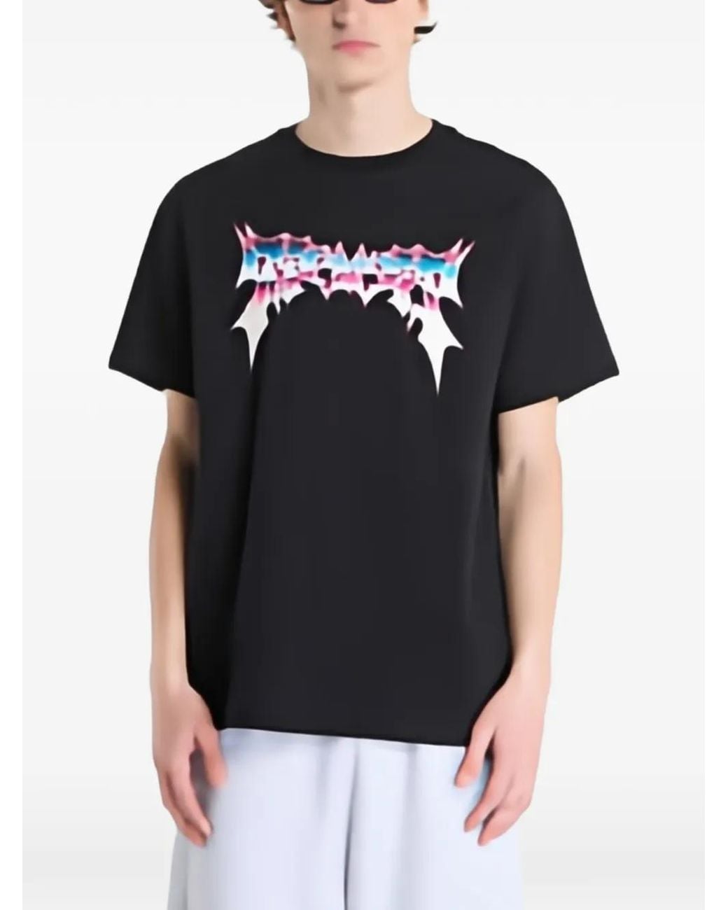 RIPNDIP Black Noid Graphic-Print T-Shirt for men