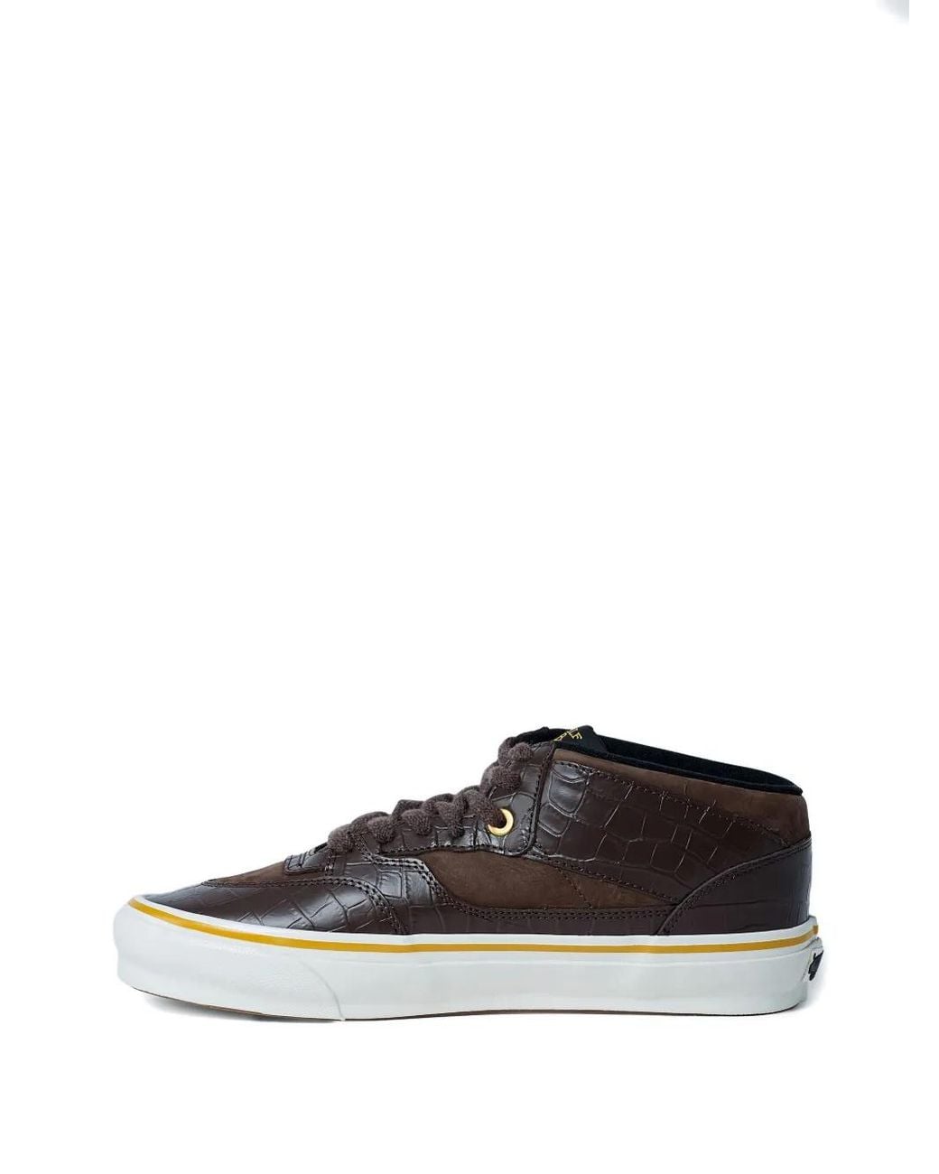 Vans Brown Half Cab 33 Vibram Croc-Embossed Sneakers for men