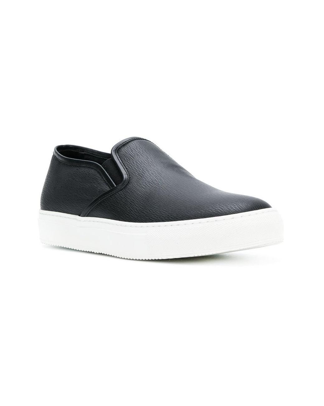 Neil Barrett Slip on Sneakers in Black for Men Lyst