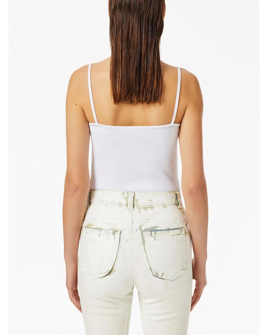 DIESEL White ‘T-Hop’ Top With Straps