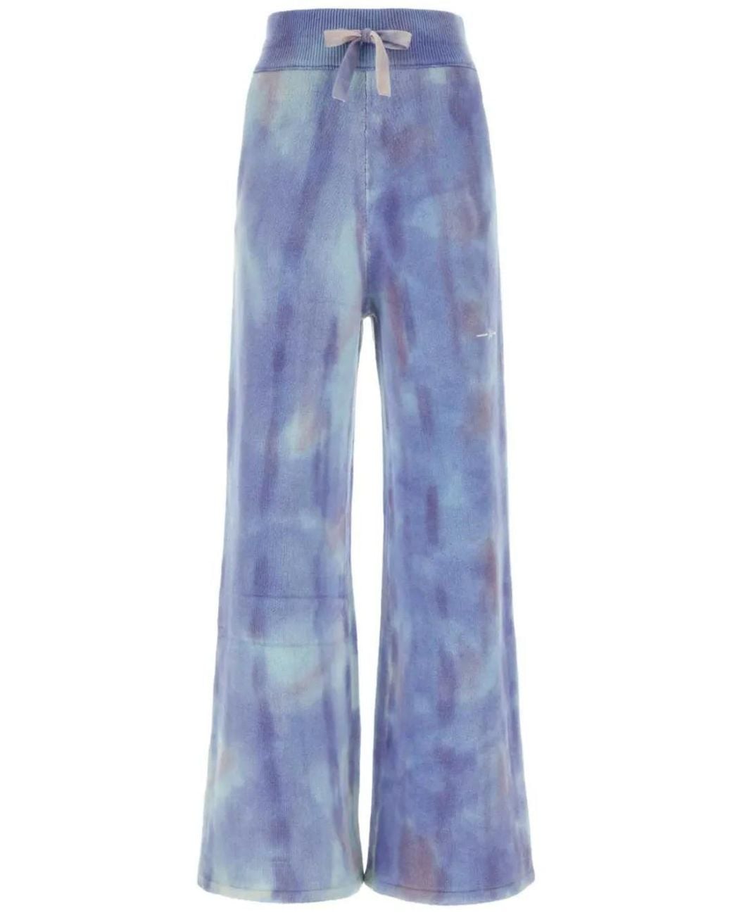Amiri Blue Tie-Dye Wide-Leg Track Pants