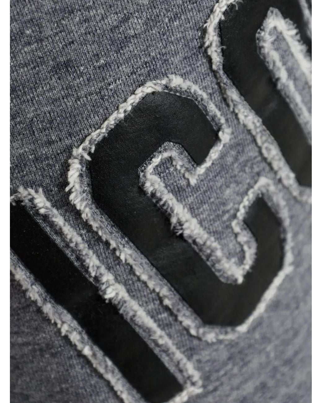DSquared² Gray Appliqué Frayed Shorts