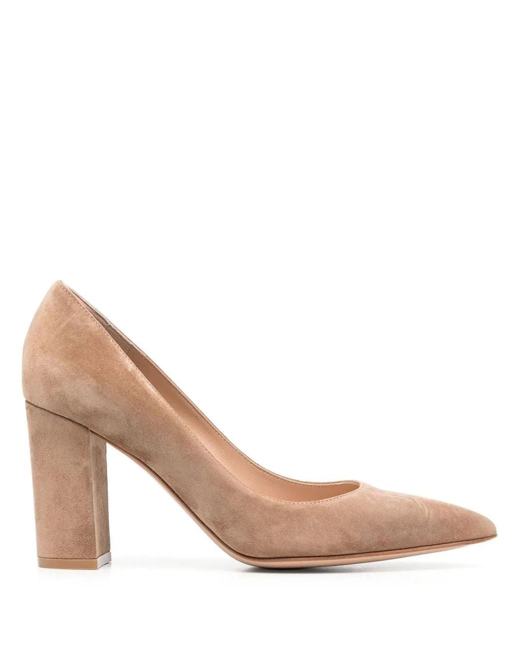 Gianvito Rossi Pink Piper 85Mm Suede Pumps