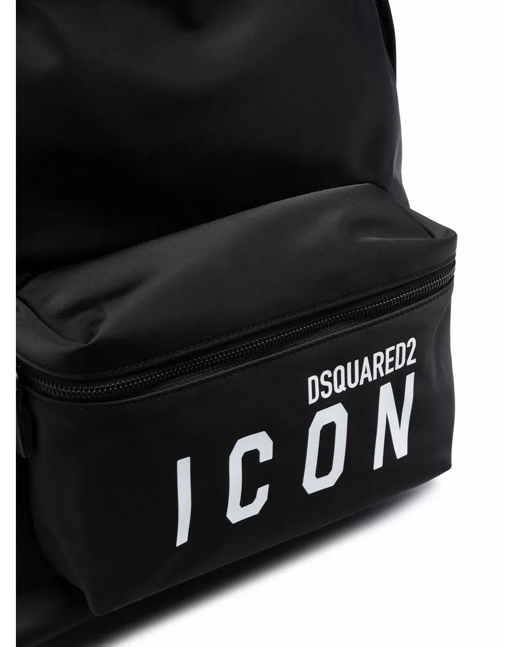 Mochila Con Logo Estampado DSquared² de hombre de color Black