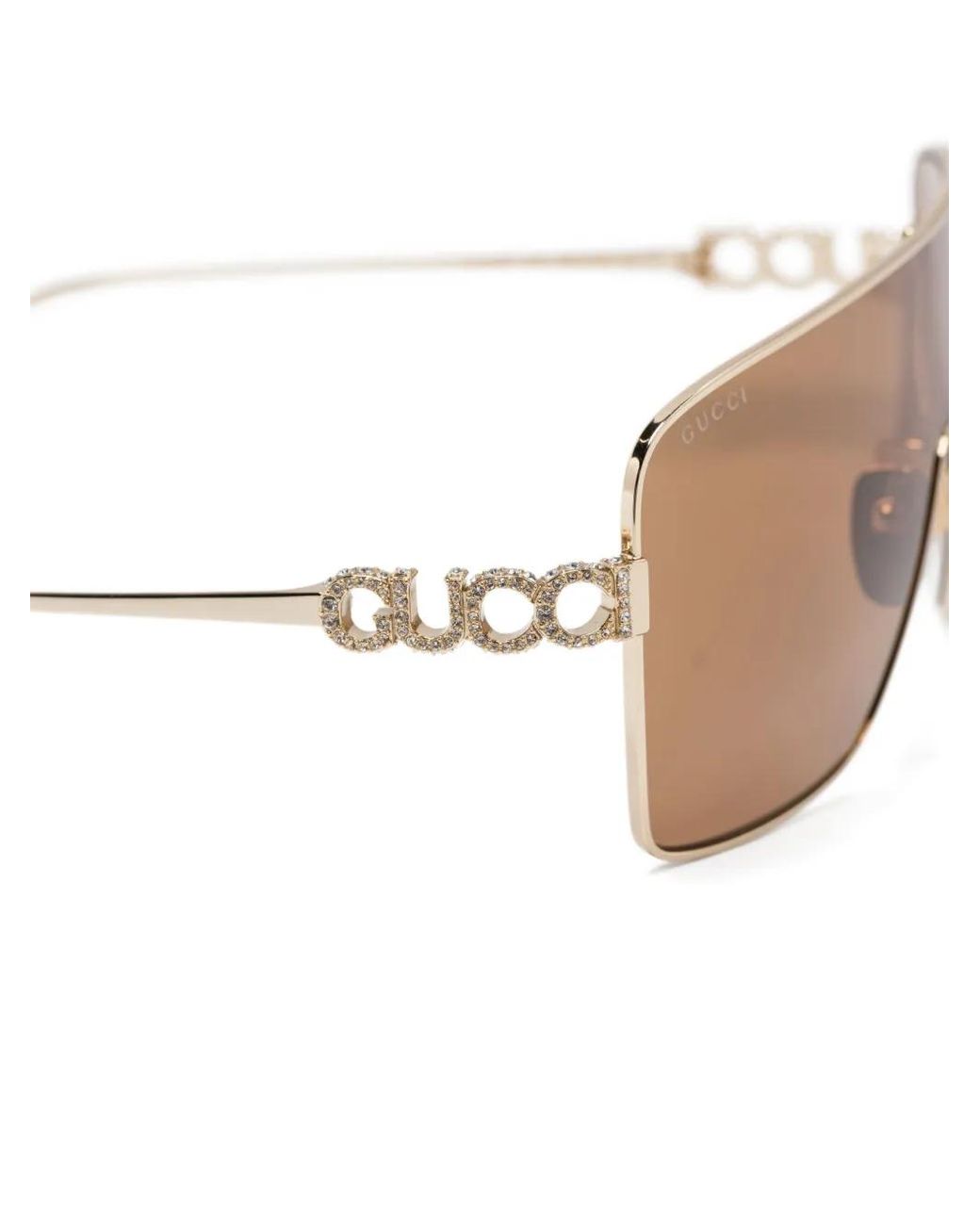 Gucci Natural Rectangular Shape Sunglasses