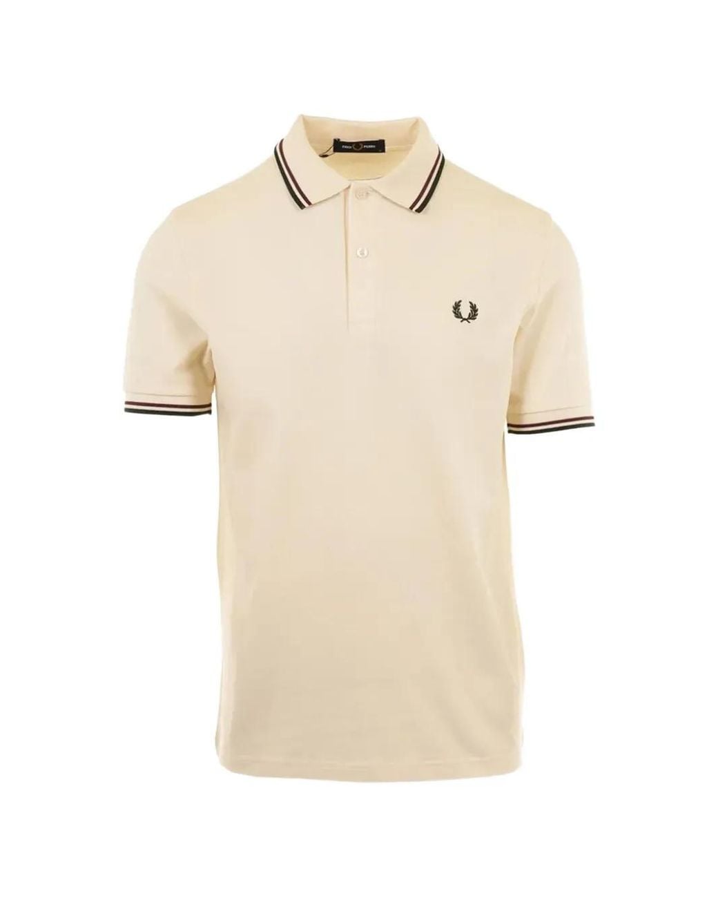 Fred Perry Natural Twin Tipped Polo Shirt for men