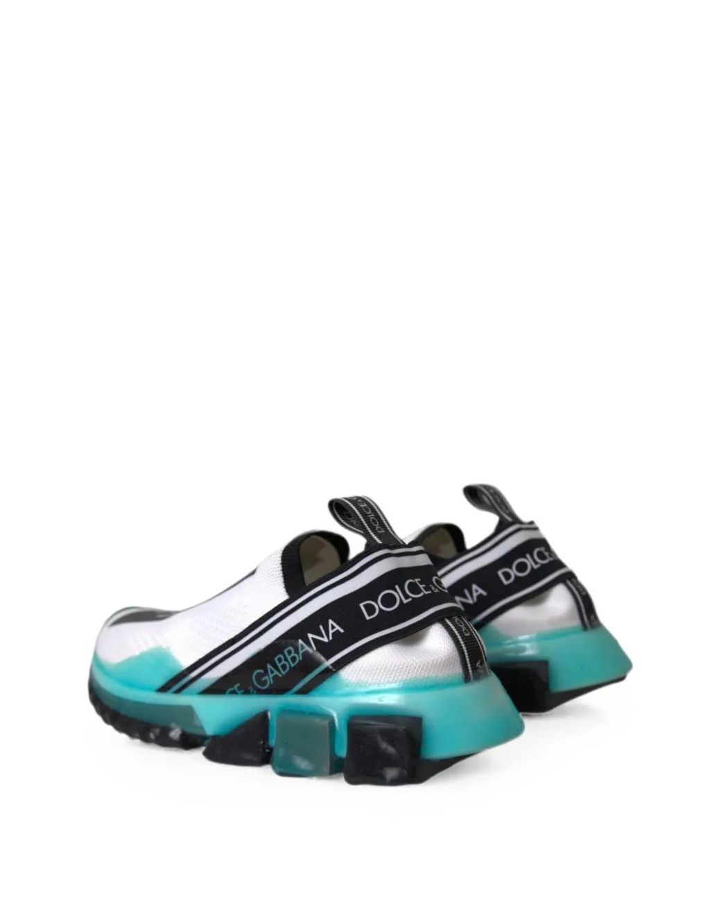 Dolce & Gabbana Blue Sorrento Logo-Print Sneakers