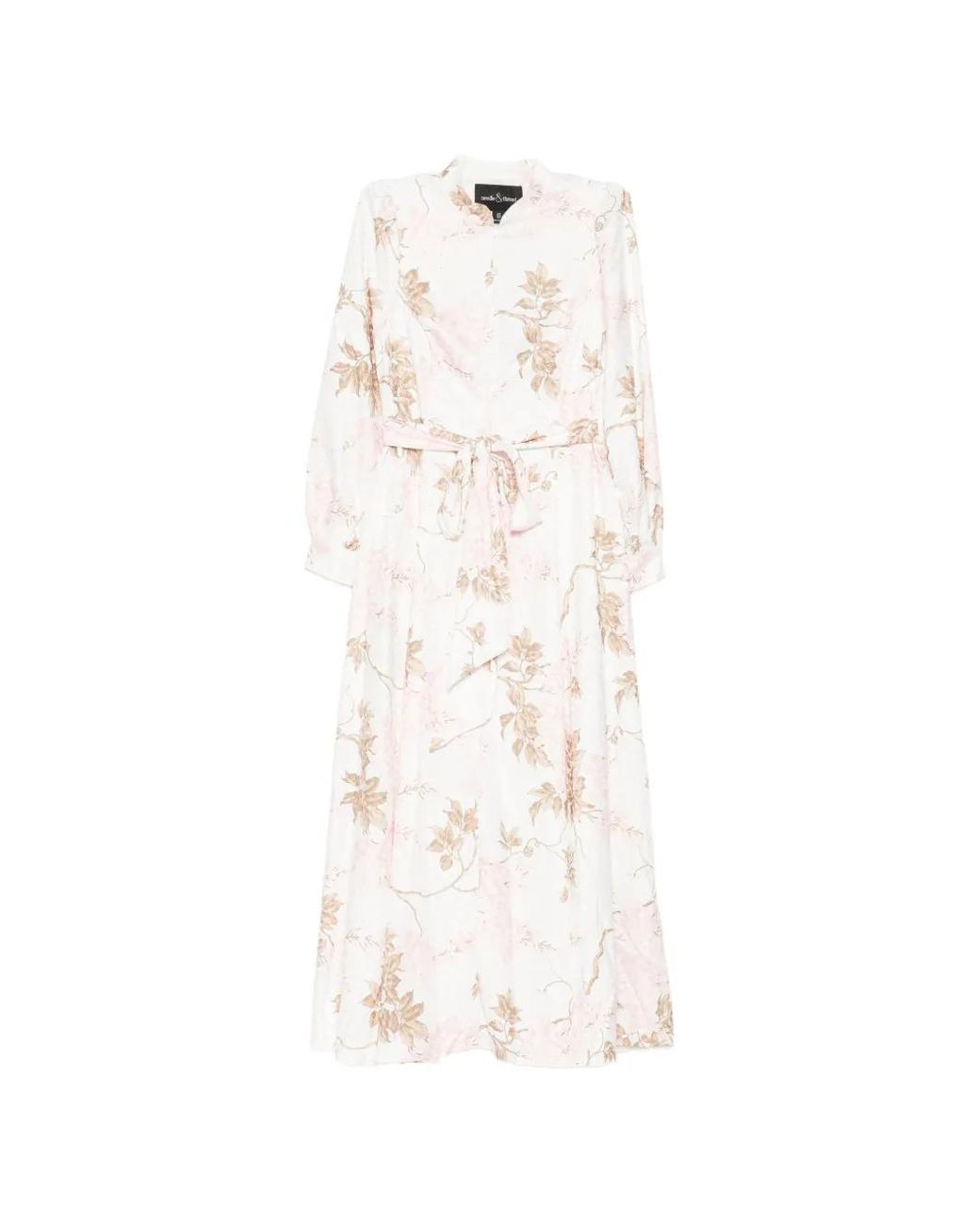 Needle & Thread White Wisteria Shirt Dress