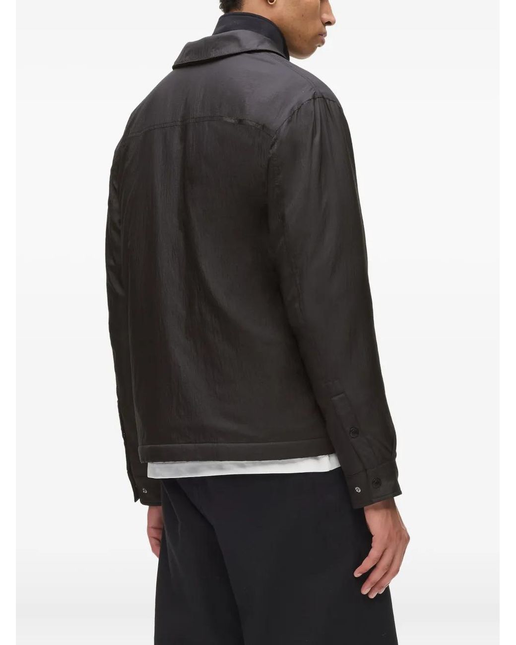 Karl Lagerfeld Black Button-Fastening Jacket for men