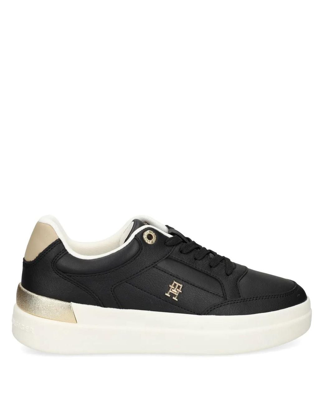 Tommy Hilfiger Black Logo Sneakers
