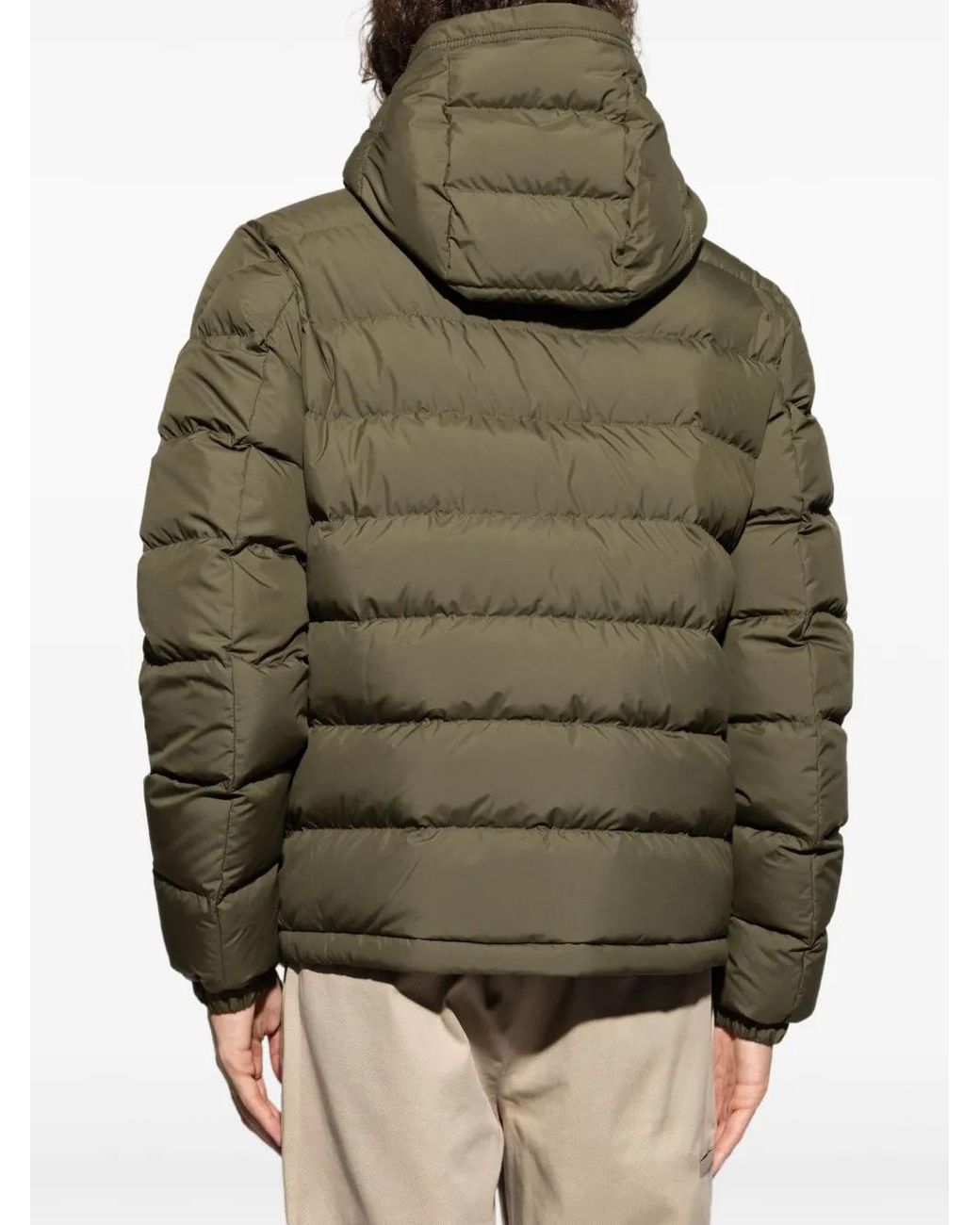 Moncler Green Laveraet Short Down Jacket for men