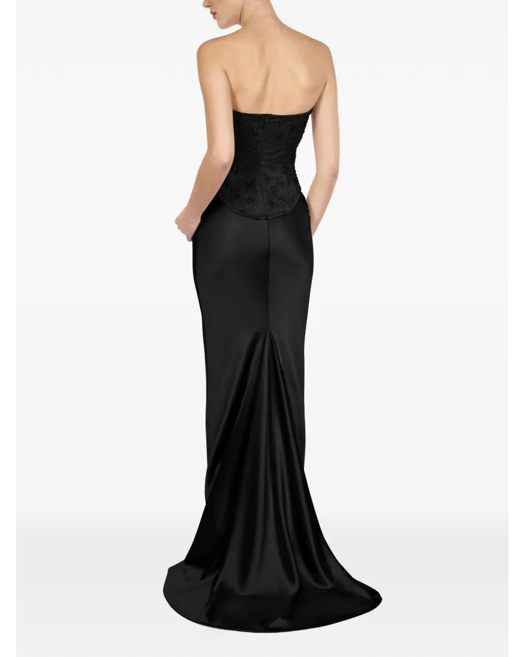 ALEXIA & ANTONIA Black Bias-Cut Maxi Skirt