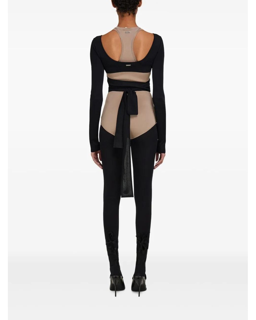 Ferragamo Black Cache-Coeur Pullover