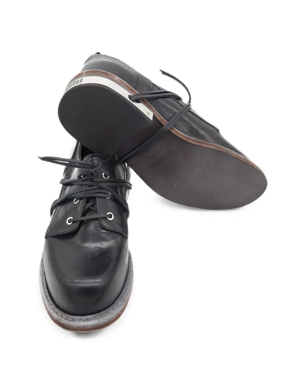 Bikkembergs Black Met Hole Derby Shoes for men