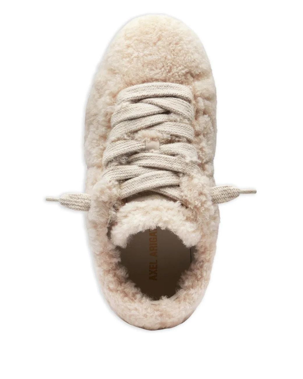 Axel Arigato White Tact Shearling-Effect Sneakers for men