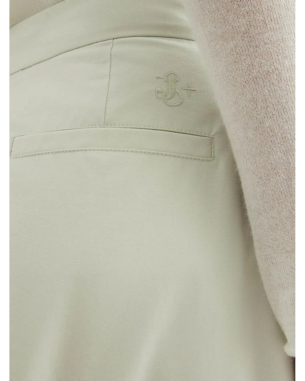 Jil Sander White Tapered-Leg Trousers