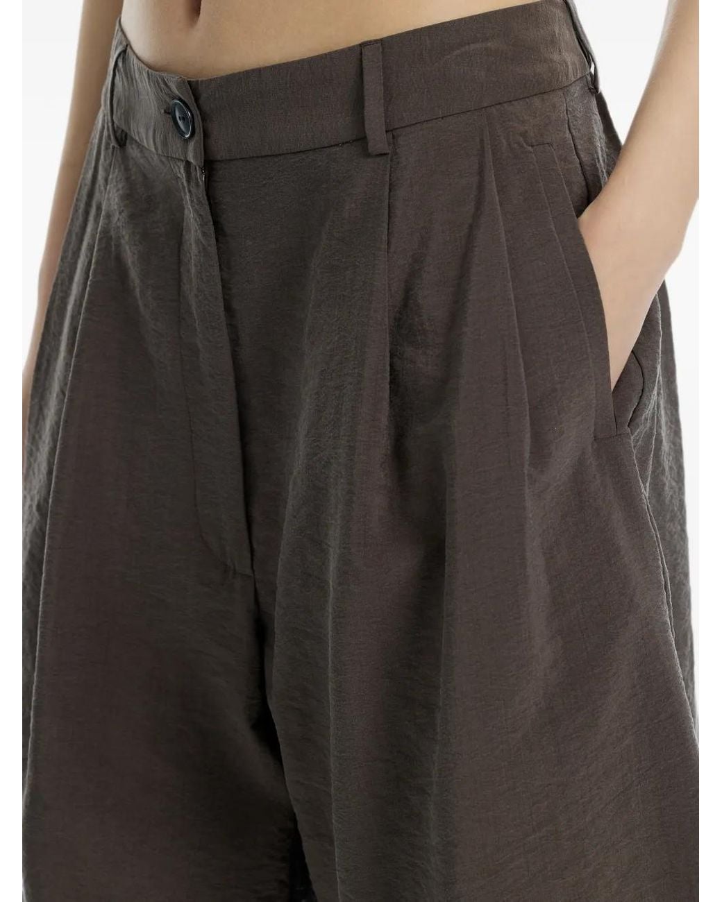 Cordera Black Pleated Tailored Shorts