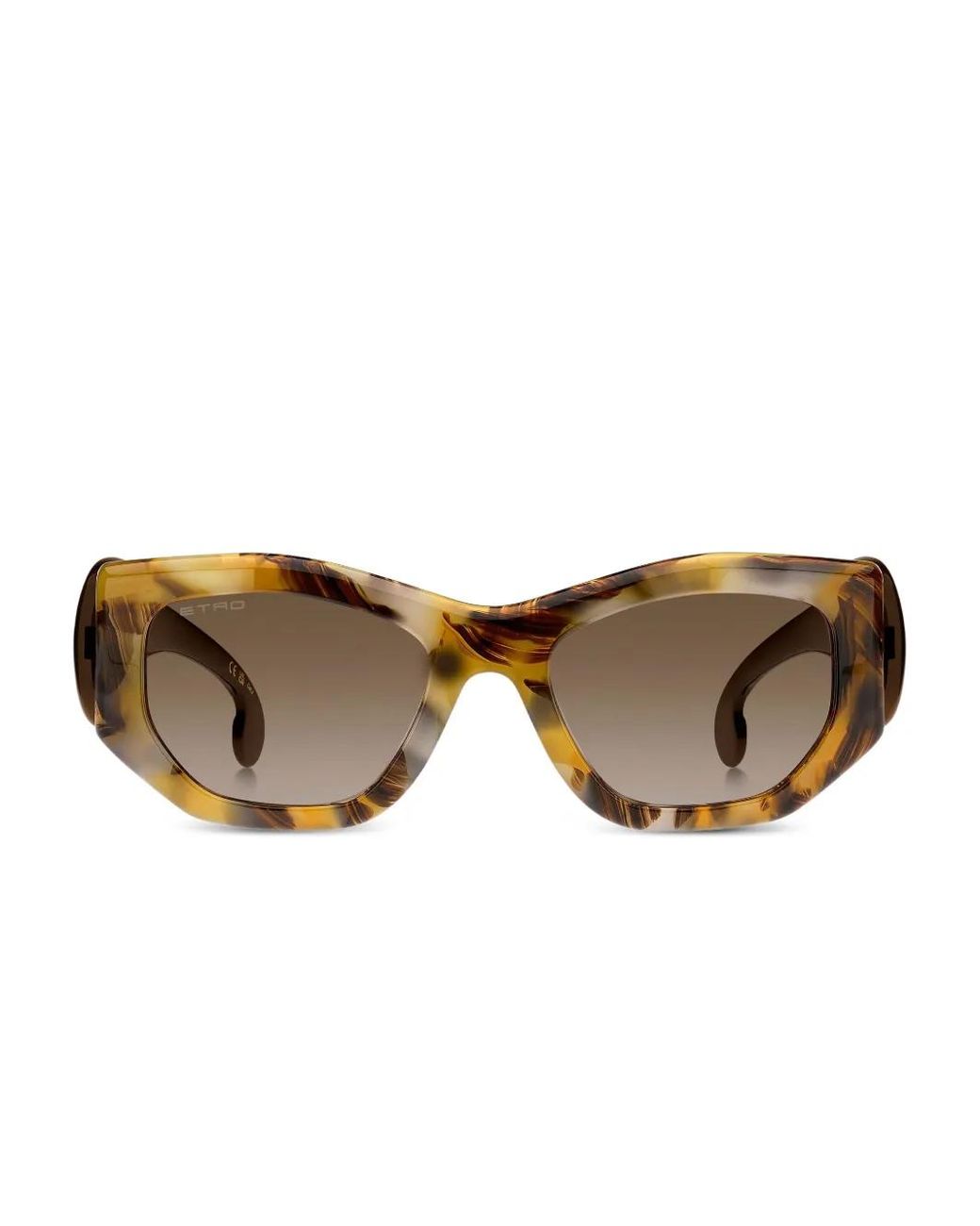 Etro Brown Paisley Sunglasses