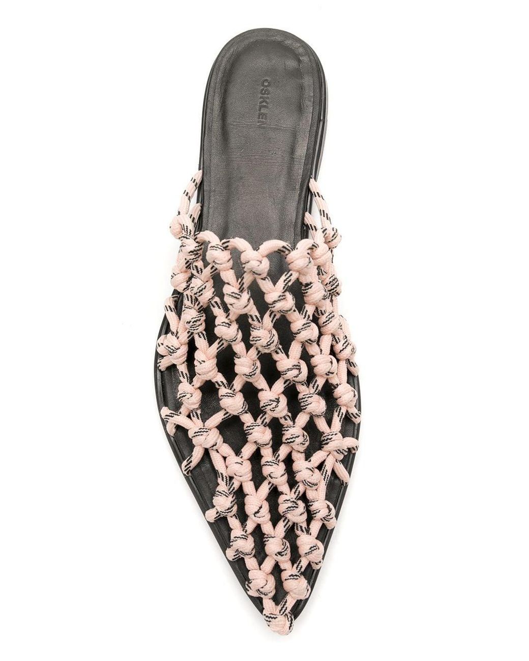 Osklen Synthetic Babouche Macramé Mules in Pink - Lyst
