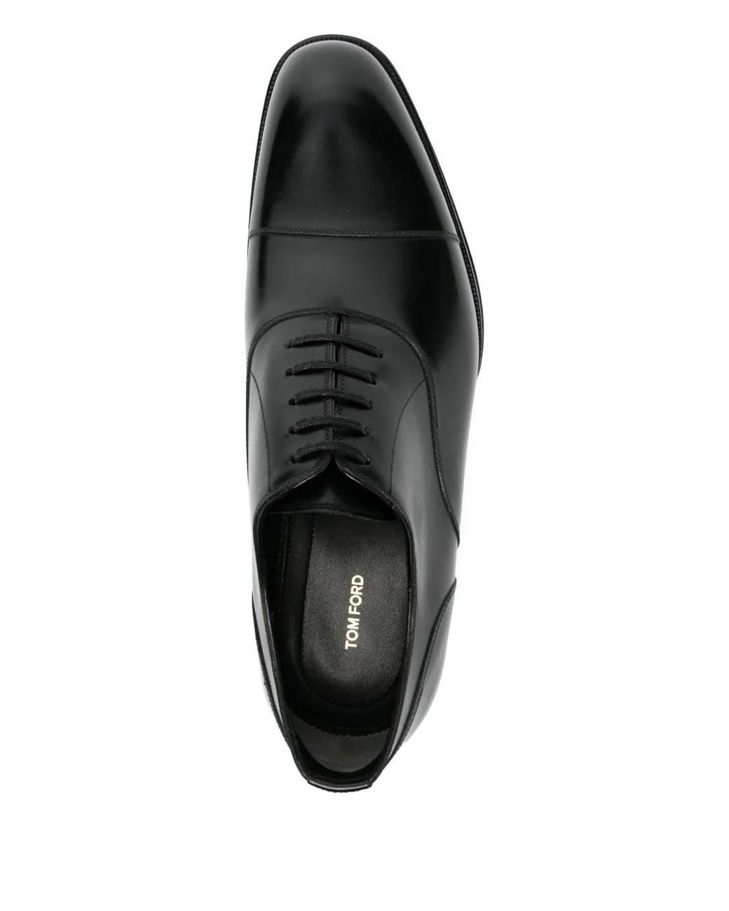 Tom Ford Black Edgar Oxford Shoes for men