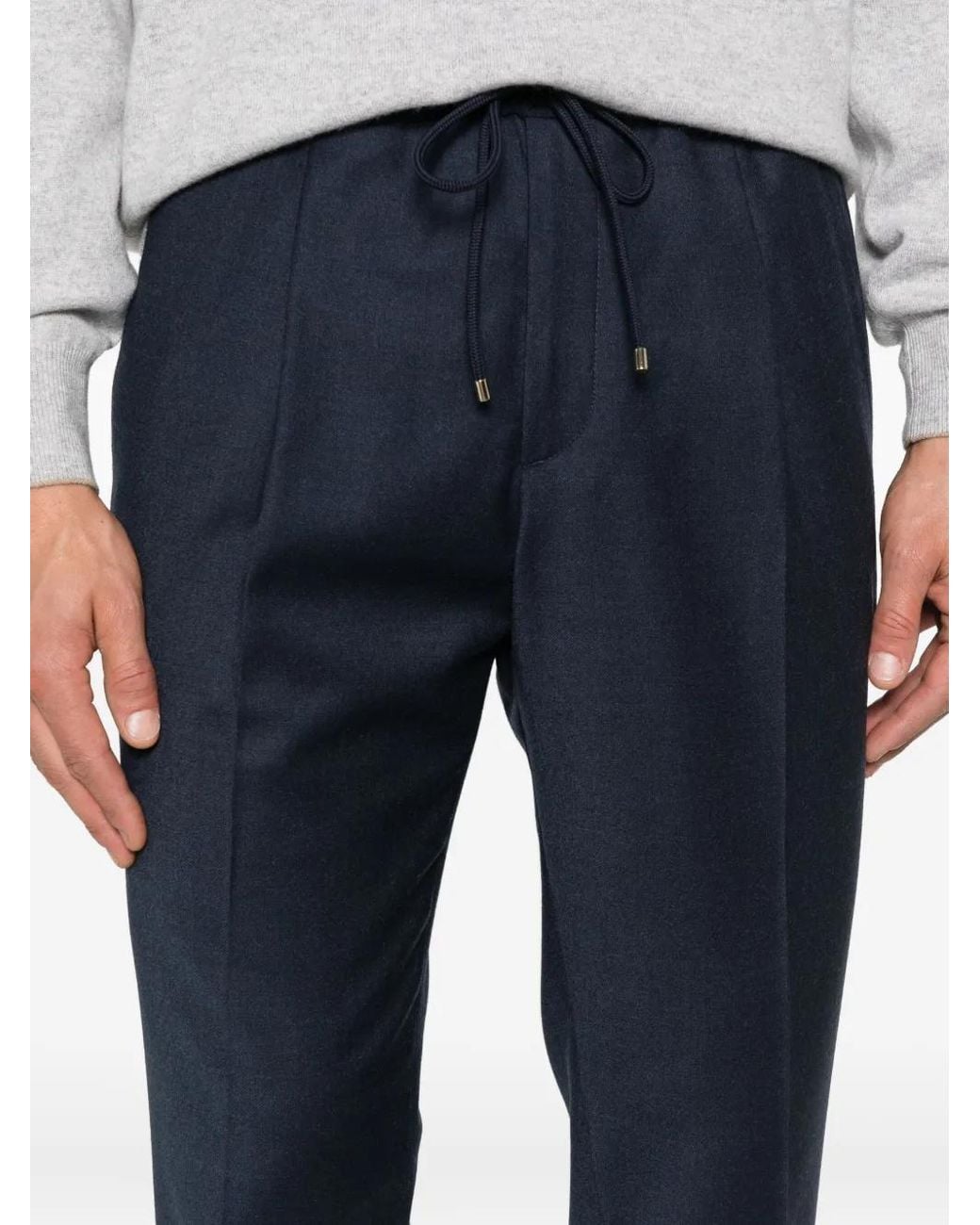 Pantalones De Lana Con Cordones Briglia 1949 de hombre de color Blue