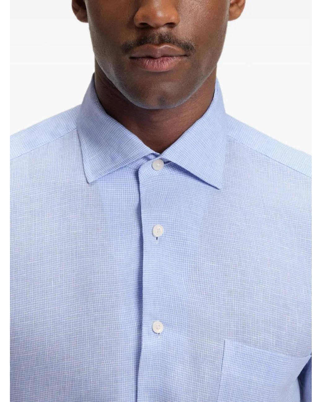 Boss Blue X David Beckham Short-Sleeve Button-Up Shirt for men