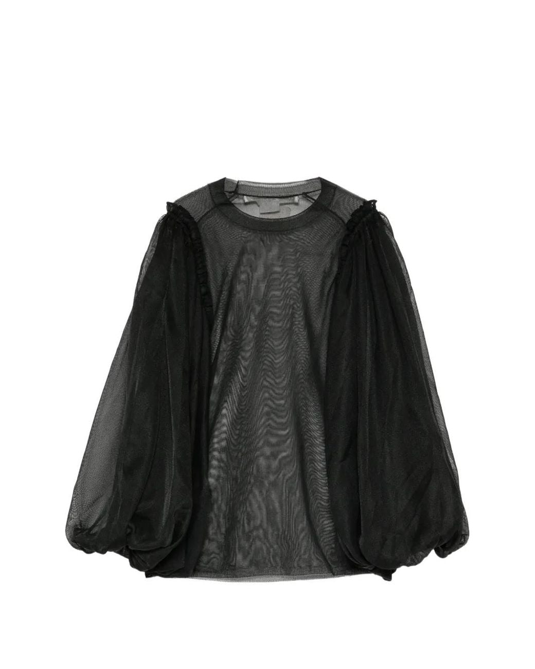 Comme des Garçons Black Sheer Puffed-Sleeve T-Shirt