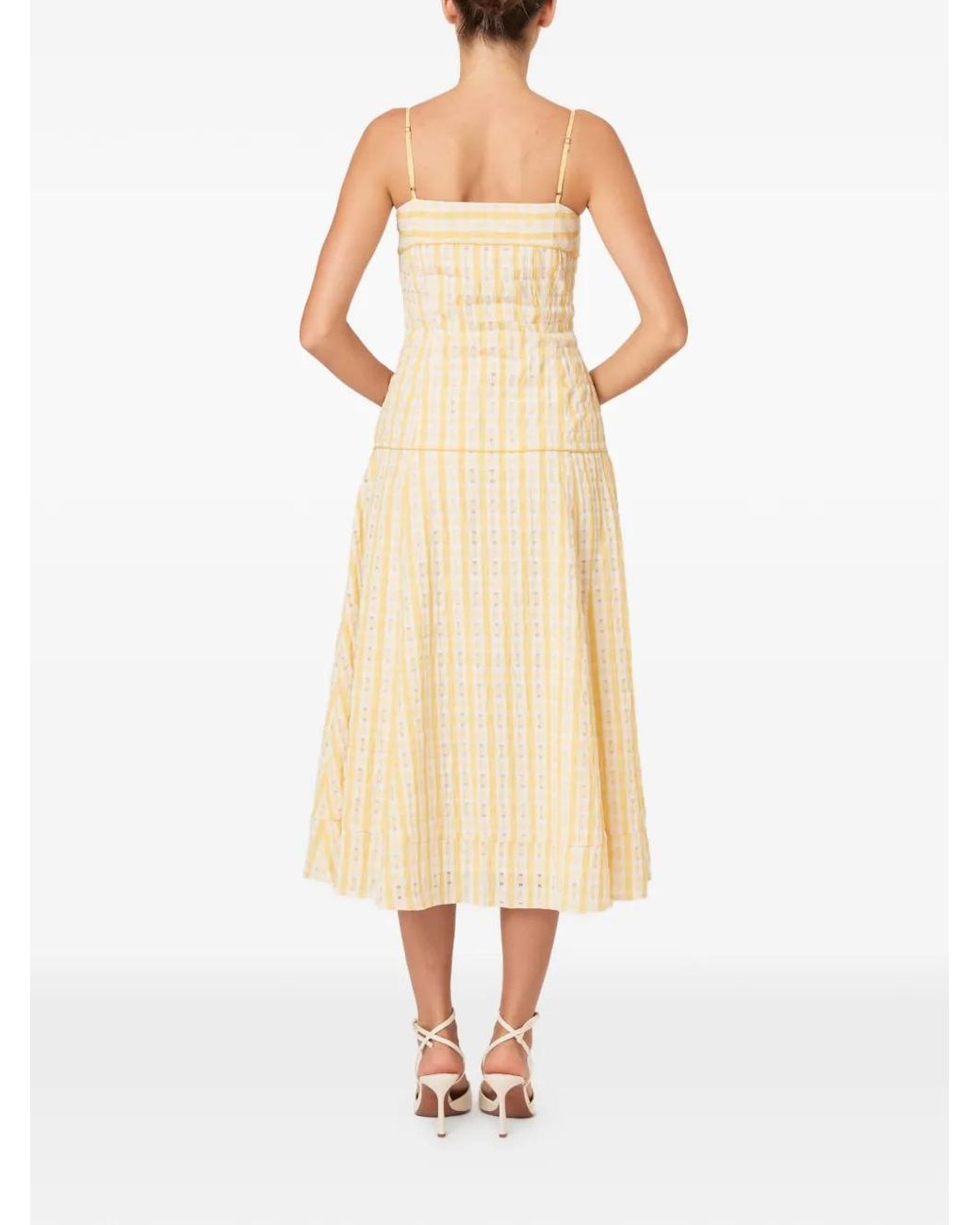 Rosie Assoulin White Drop Me A Note Dress