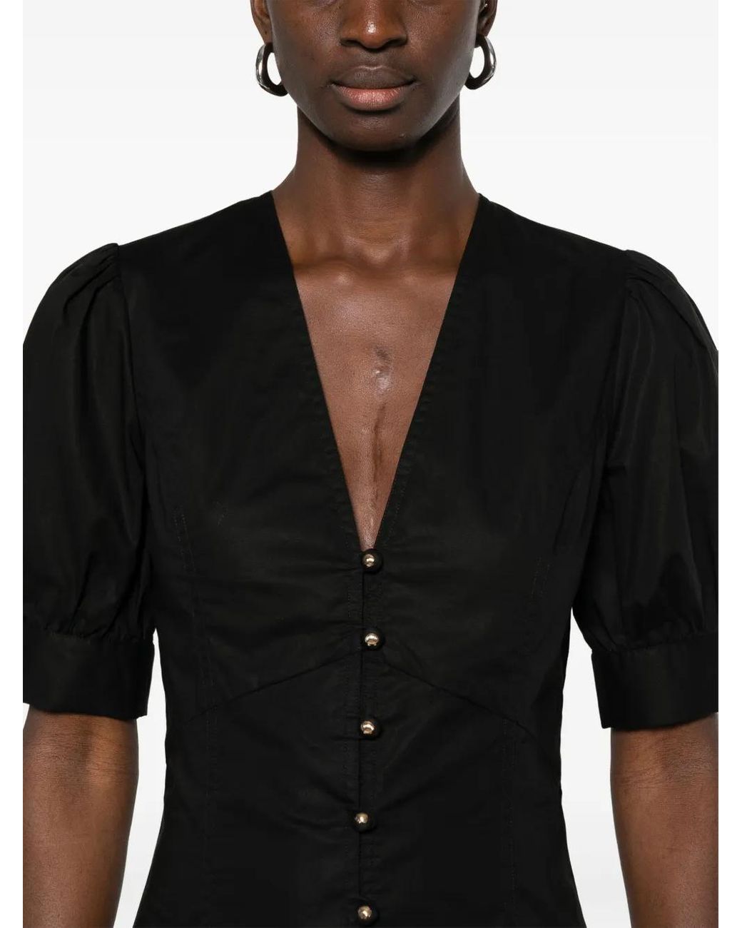 Twinset Black A-Line Midi Dress