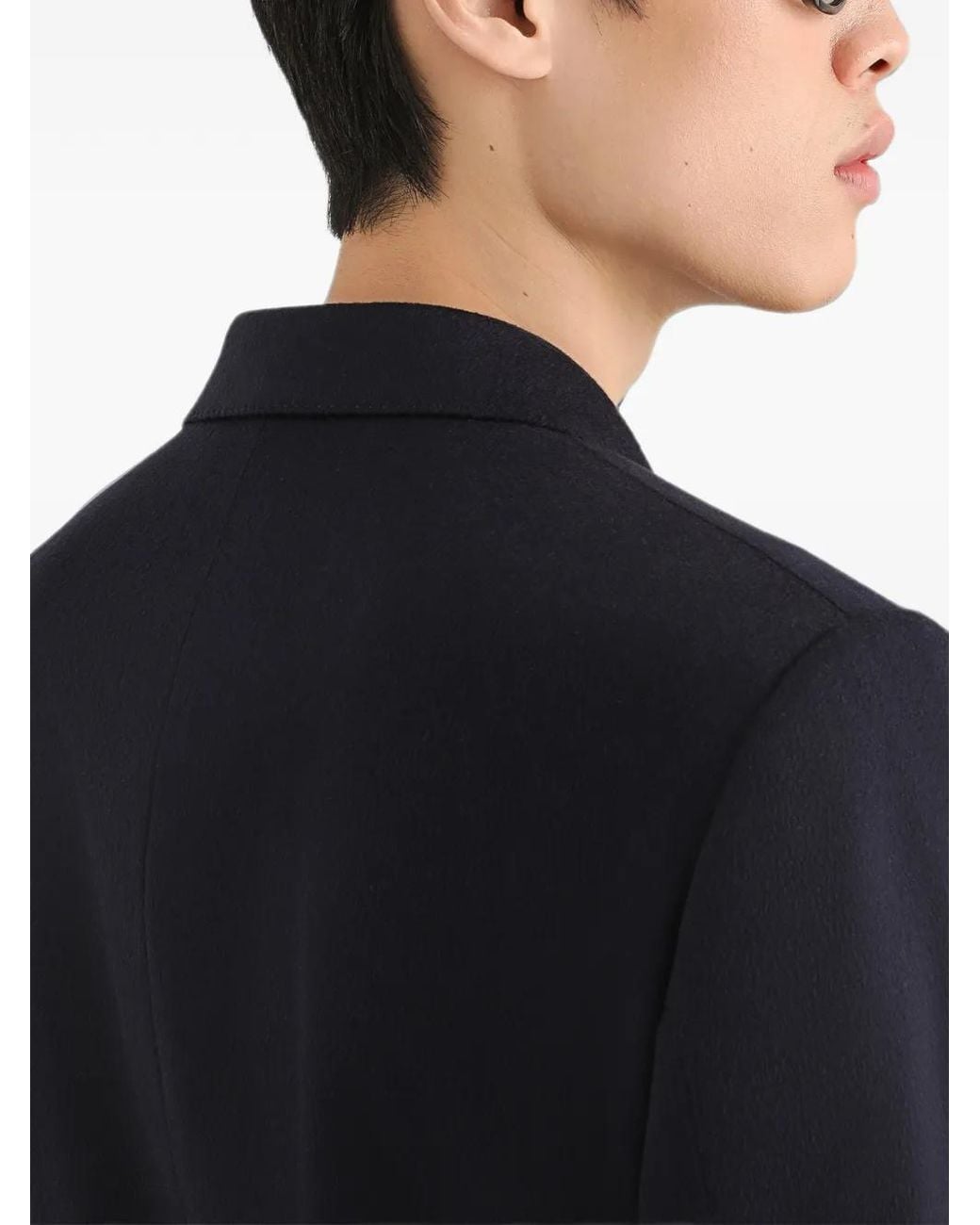 Dolce & Gabbana Black Portofino Double-Breasted Cashmere Jacket for men