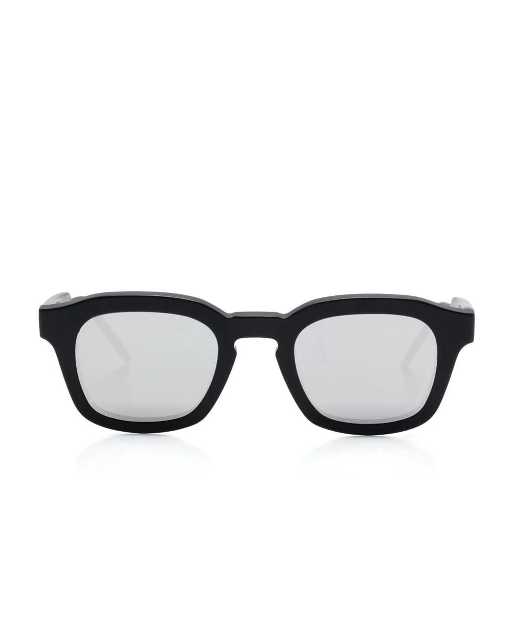 Thom Browne Black Sonnenbrille Mit Eckigem Gestell