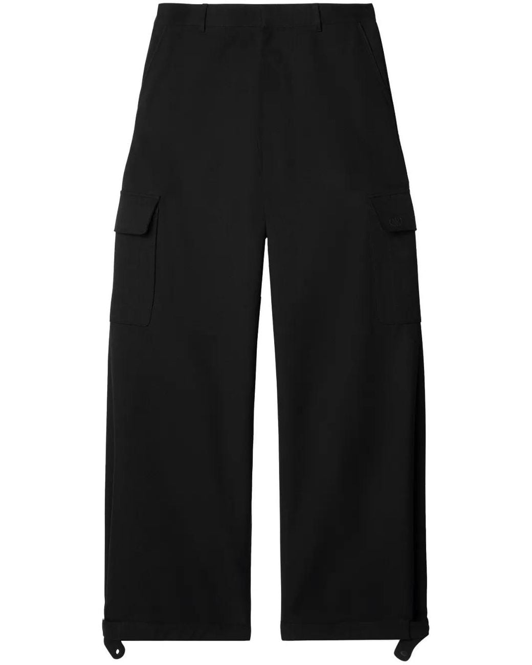 Off-White c/o Virgil Abloh Black Wide-leg Cargo Trousers for men
