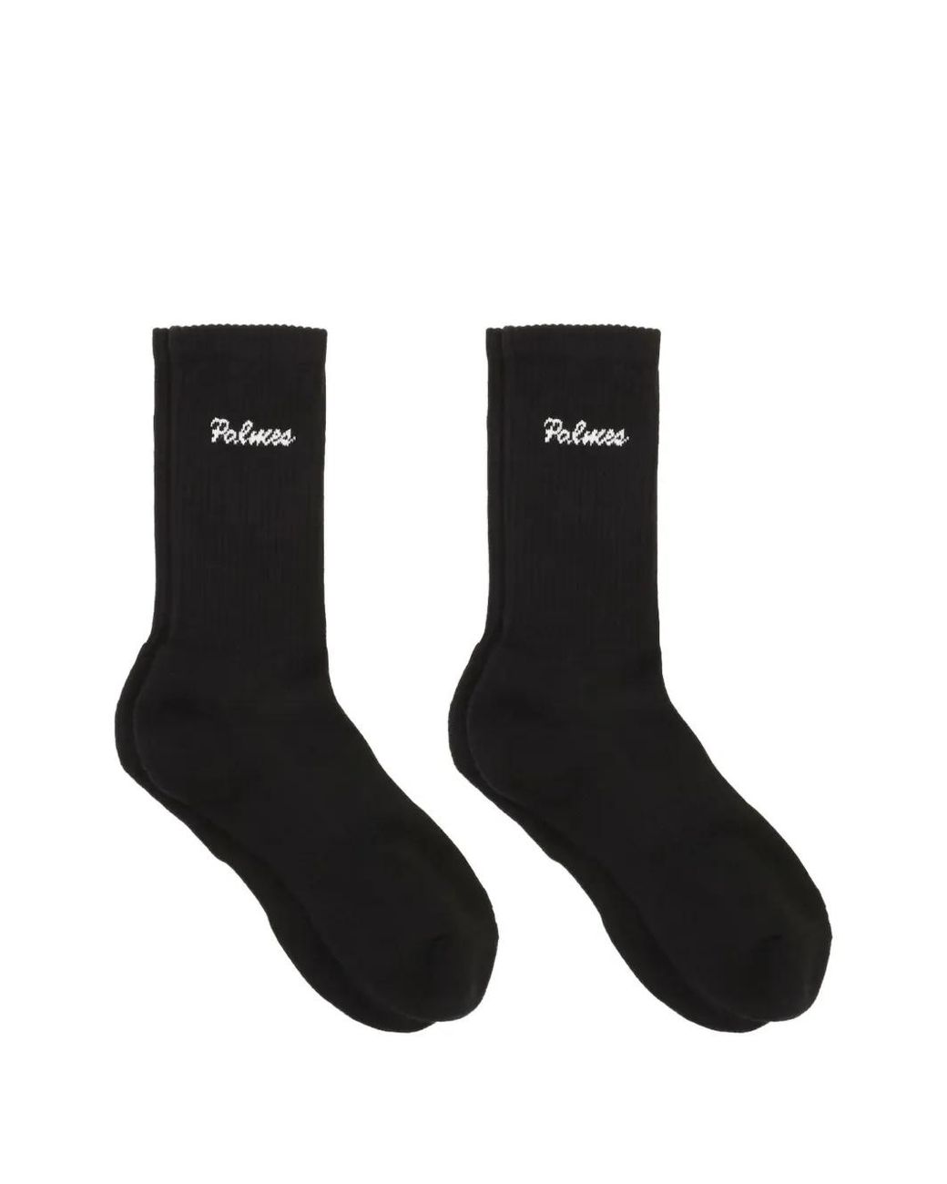 Palmes Black Logo Socks (Set Of Two) for men