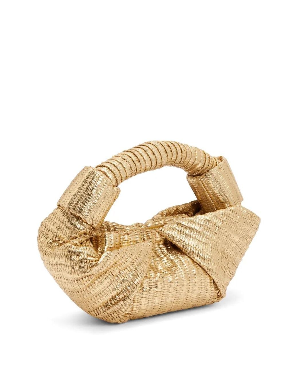 Simon Miller Metallic Lopsy Tasche Aus Raffiabast